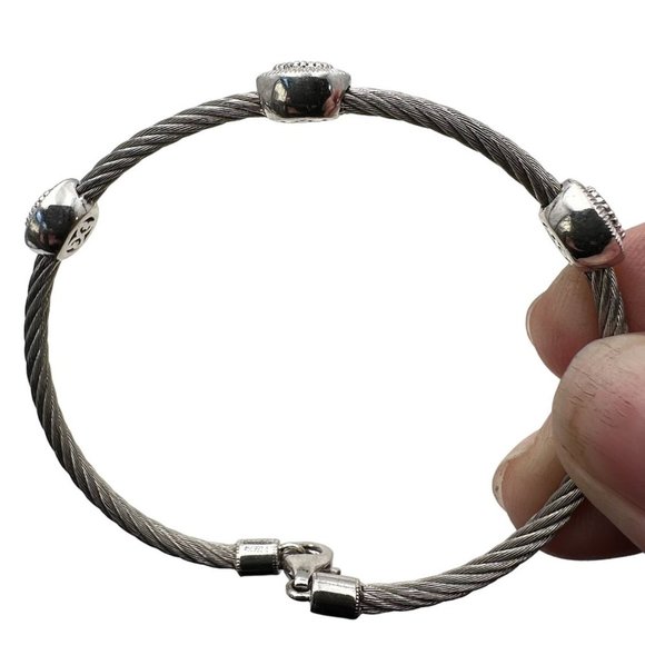 Gabriel & Co Womans Bracelet Red Garnet Sterling Silver Designer Best Gift Idea - Picture 3 of 4